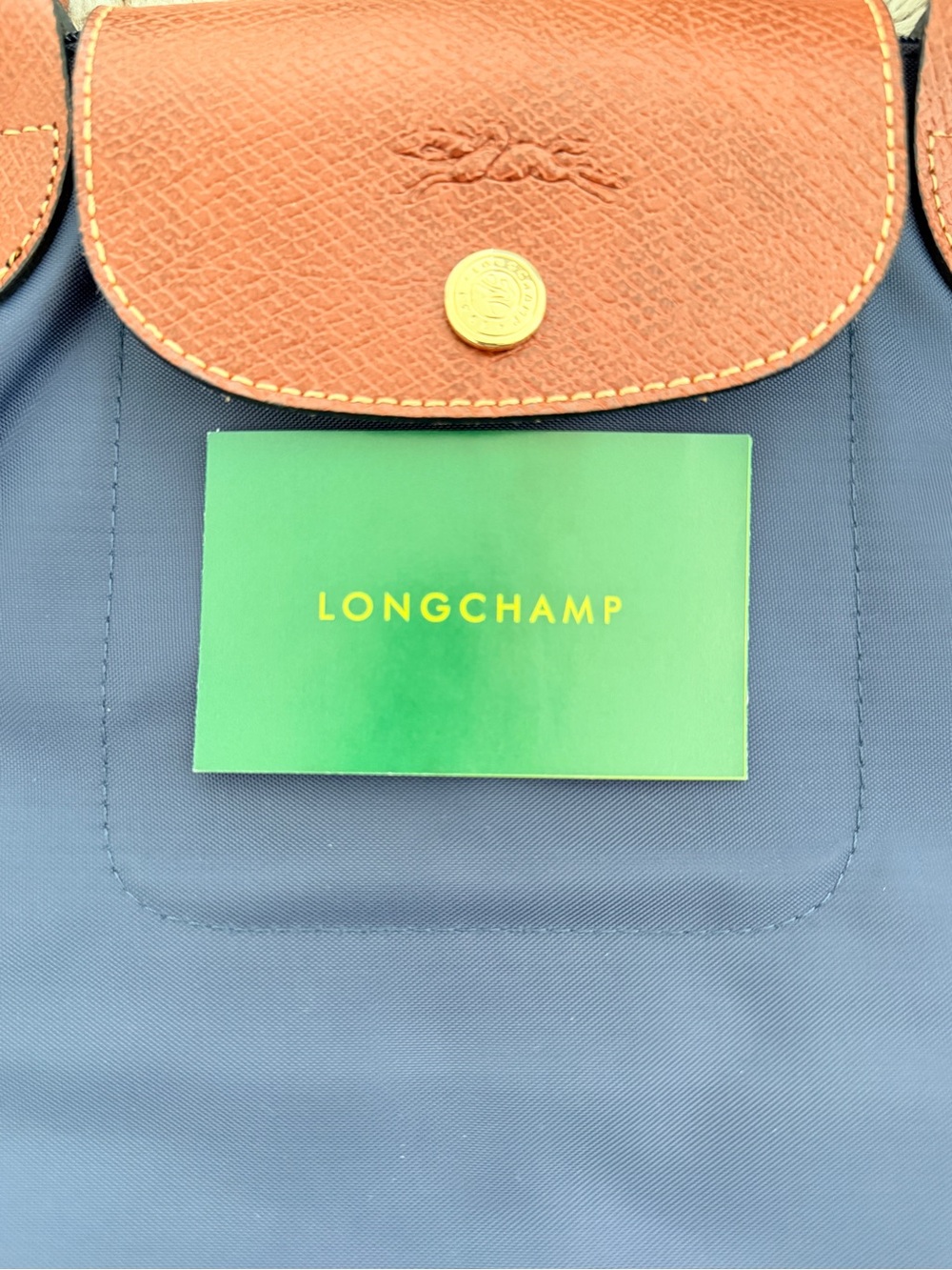 NWT | Le Pliage Original Medium Tote Bag | Navy - Picture 11 of 11